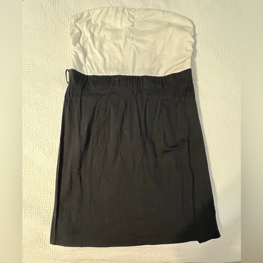 Charlotte Russe Black and White Strapless Sundress